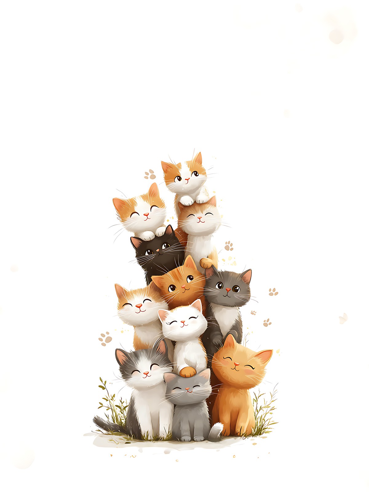 堆叠猫咪